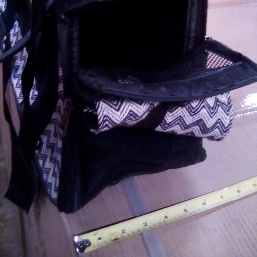 Pet Carrier Travel Bag Cloe E. Cluzo Black/White.